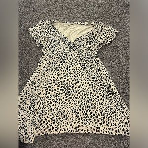 Cheetah print mini dress